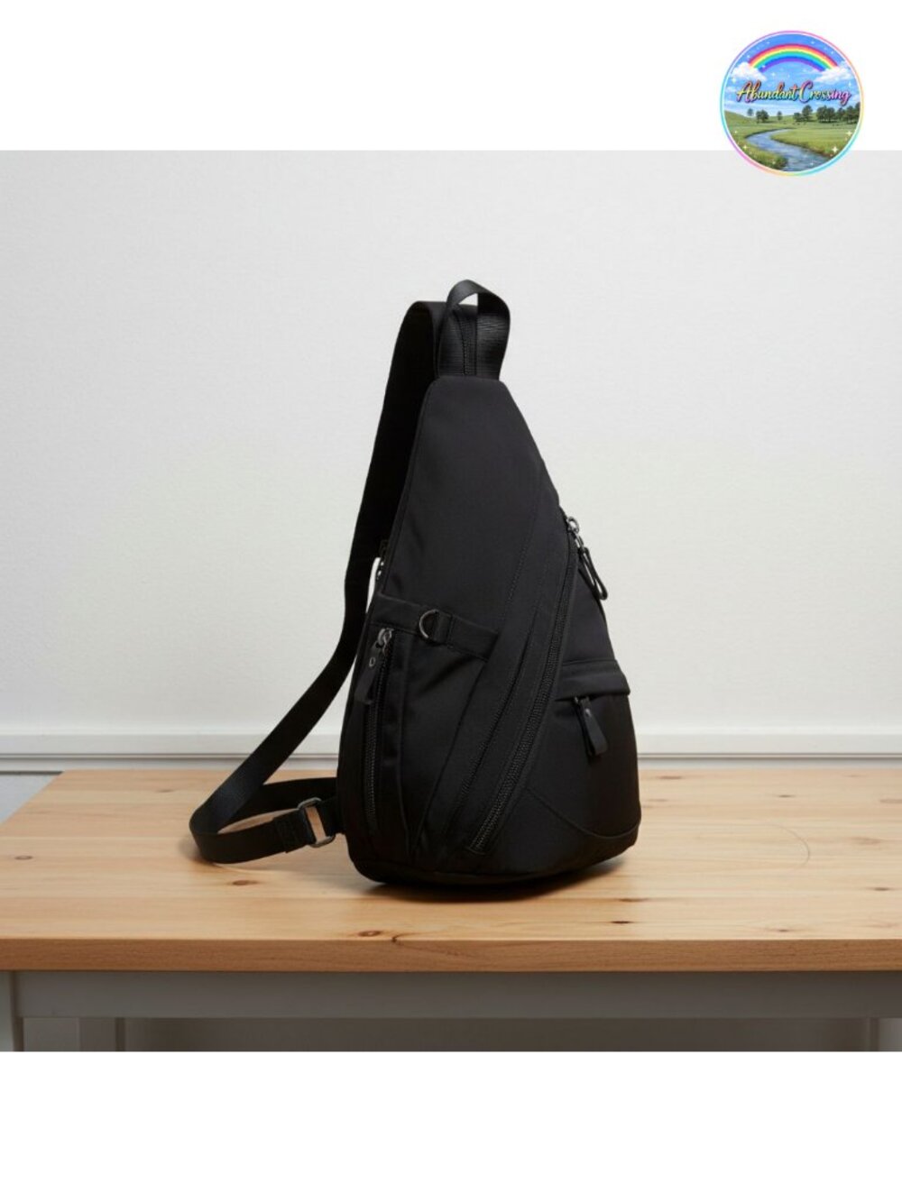 Nylon Sling Bag Small Crossbody Backpack Shoulder Casual Daypack